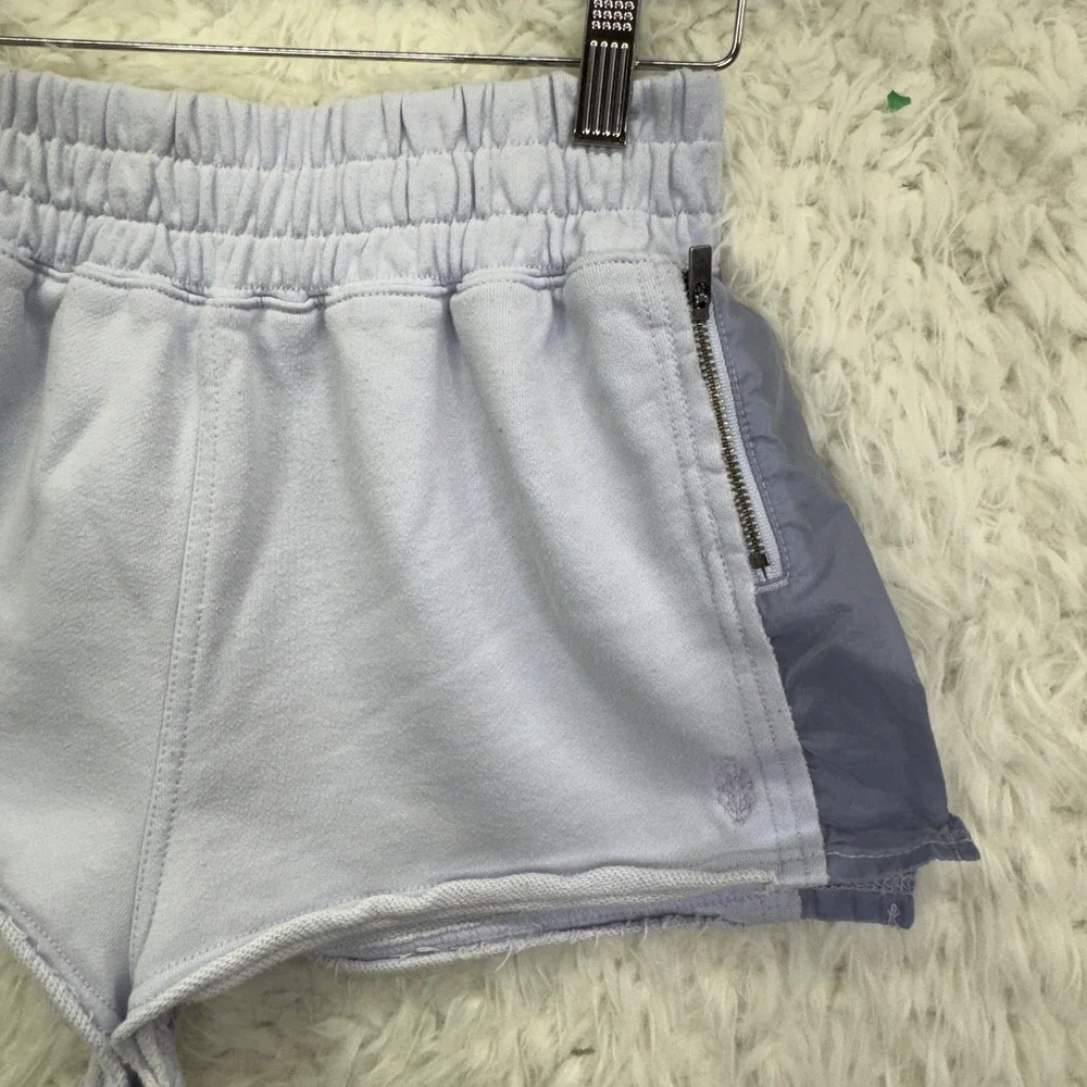 Free People Movement Shorts‎ S Purple Mixed Media Athletic Gym Athleisure